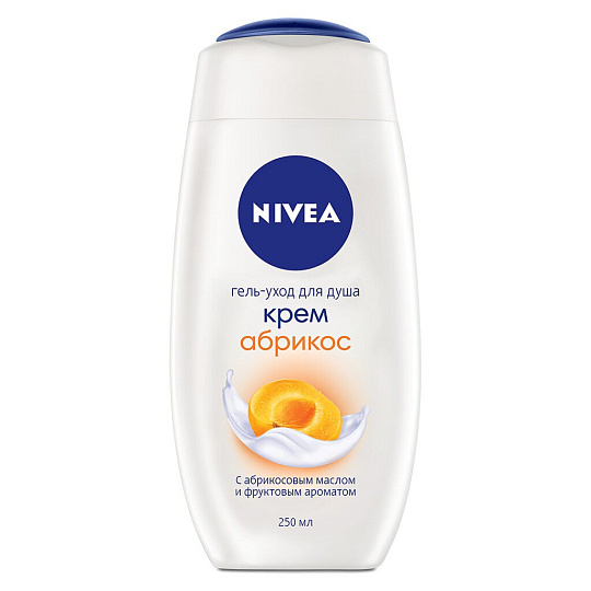 Крем-гель для душа Nivea, Молоко и абрикос, 250 мл