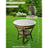 Мебель садовая Флоренция Мини, стол, 80.5х81х76 см, 2 кресла, подушка бежевая, 110 кг, IND07 - фото 18