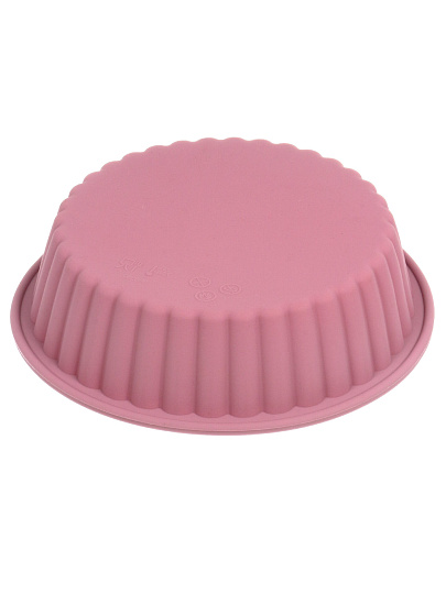 Форма для запекания силикон, 18х18х5.2 см, круглая, для кекса, Хорс, Plum, П-01-144-(205)