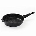 Сковорода литой алюминий, 24 см, антипригарное покрытие, Мечта, Гранит black Induction Pro, съемная ручка, индукция, 024802И