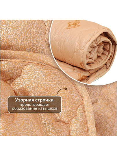 Одеяло евро, 200х220 см, Овечья шерсть, 50%, 50% полиэстер, 250 г/м2, всесезонное, чехол 100% полиэстер, кант, IVVA