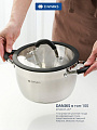 Кастрюля нержавеющая сталь, 3.7 л, крышка стекло, Daniks, Орландо, GS-01435-20CA, индукция - фото 6