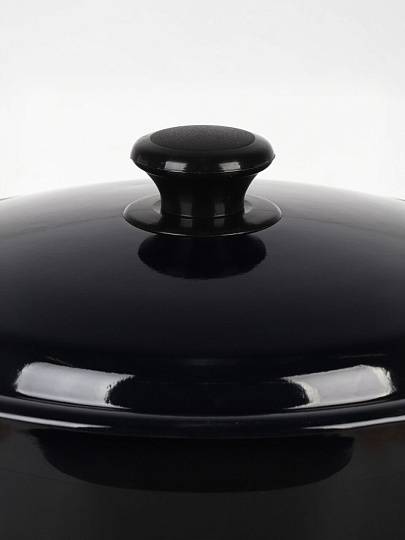 Кастрюля эмалированная сталь, 8 л, крышка сталь, бостон, цилиндрическая, Керченский металлургический завод, Апрель, 41815-203/6-У2