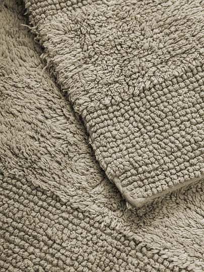 Коврик для ванной хлопок, 0.5Х0.8 м, серая полоса, Silvano, Лиона