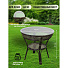 Мебель садовая Costa Brava, коричневая, стол, 81х81х76 см, 2 стула, подушка бежевая, 110 кг, IND09 - фото 18