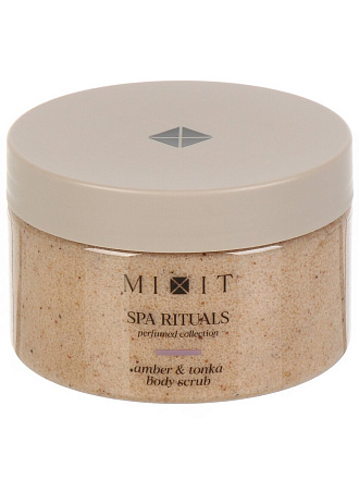 Скраб для тела Mixit, Spa Rituals, 300 г, с ароматом амбры и бобов тонка