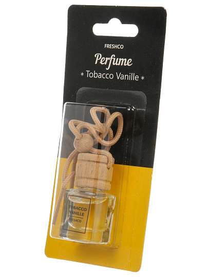 Ароматизатор в машину подвесной, бочонок, Freshco, Perfume Tobacco Vanille, AR1FP006