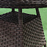 Мебель садовая Green Days, Эльба, коричневая, стол, 80х80х73 см, 4 кресла, подушка бежевая, 150 кг, RSCTL035 - фото 6