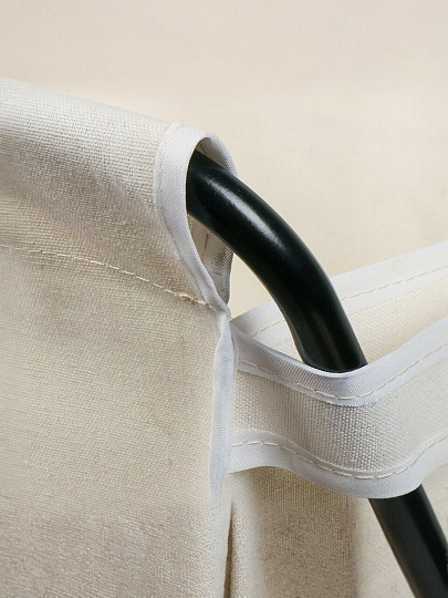 Корзина для белья, 47х42х54 см, прямоугольная, полиэстер, железо, белая, Y6-6568