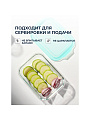 Контейнер пищевой стекло, 1 л, 20.4х15.4х7 см, прямоугольный, с пластм. крышкой, Limpido, 005481 - фото 4