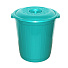 Бак для мусора пластик, 50 л, с крышкой, 46х46х48 см, в ассортименте, Милих, 01050 - фото 4