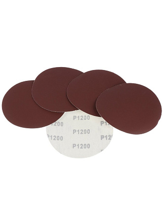 Круг шлифовальный Росомаха, диаметр 125 мм, зернистость P1200, под липучку, 5 шт, 435812