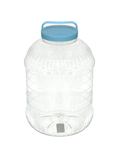 Бидон пластик, пищевой, 10 л, круглый, в ассортименте, М3056, Альтернатива