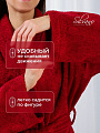 Халат унисекс, махровый, 100% хлопок, бордовый, М, 48-50, Silvano - фото 4