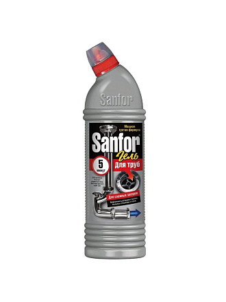 Средство от засоров Sanfor, 750 мл