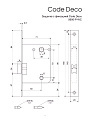 Защелка врезная, Code Deco, 5600-P-WC-NIS, 00034067, язычок пластиковый, с фиксатором, матовый никель - фото 3