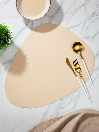 Салфетка для стола полимер, 44х35.5 см, круглая, Y4-8370