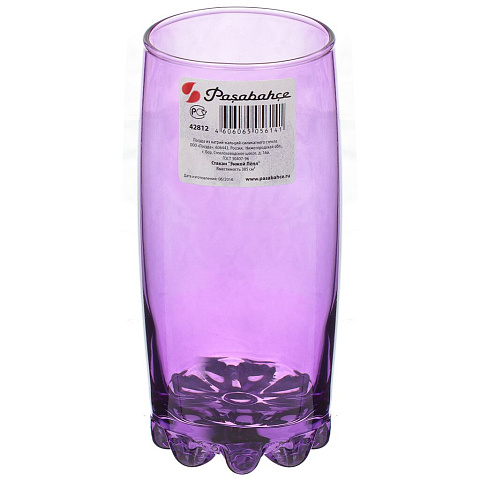Стакан 385 мл, стекло, Pasabahce, Enjoy Purple, 42812SLBD6