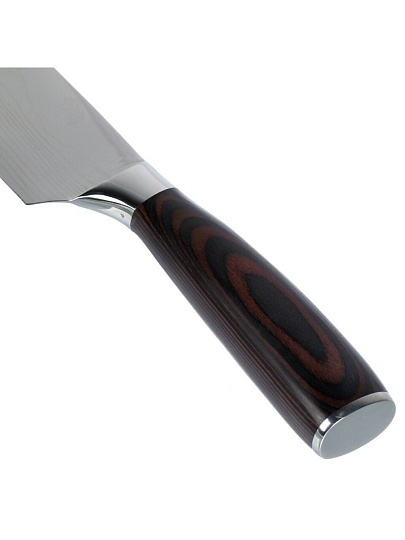 Нож кухонный Daniks, Classic G10, шеф-нож, нержавеющая сталь, 20 см, рукоятка дерево, Y4-8912