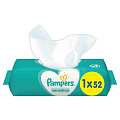 Салфетки влажные Pampers, Sensitive, 52 шт