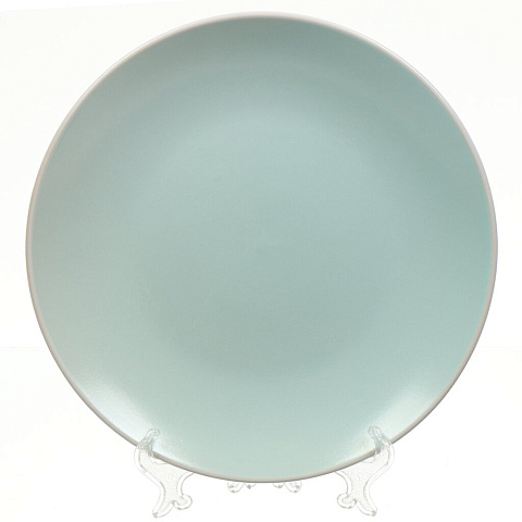 Тарелка обеденная, керамика, 24 см, круглая, Scandy Mint, Fioretta, TDP465, мятная