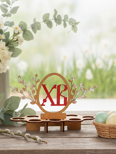 Подставка для пасхальных яиц, фигурная, 23.8х10.5х16.4 см, Evis, Вербочка, 28 2910 0001