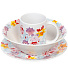 Набор детской посуды керамика, 3 шт, Смешарики-бум, кружка 240 мл, тарелка 19 см, салатник 18 см, розовый, SMS3-1 - фото 2