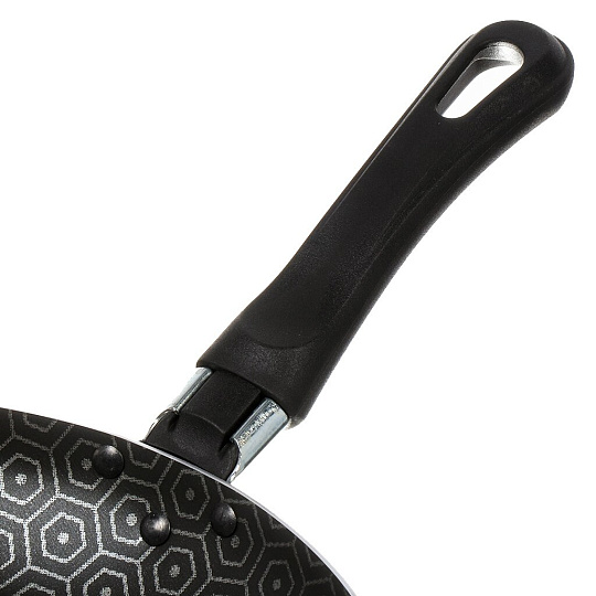 Сковорода алюминий, 24 см, антипригарное покрытие, Vari, В семье вкуснее, серая, VSV14124