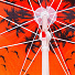 Зонт пляжный 180 см, с наклоном, 8 спиц, металл, Пальмы на закате, LG05 - фото 3