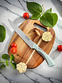 Нож кухонный Daniks, Gusto, разделочный, сталь, 20 см, рукоятка пластик, YW-A377B-SL