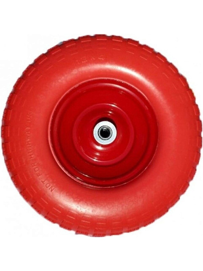 Колесо для тачки полиуретан PU, 4.00-6, втулка D20 мм, Мастер Инструмент