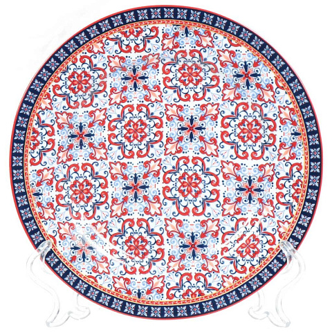 Тарелка десертная, керамика, 19 см, круглая, Мавритания, Korall, P011-A06948
