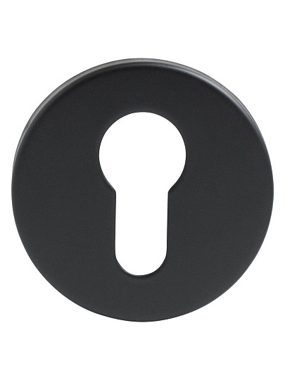 Накладка цилиндровая, Стандарт, 0200 Black Inox, черная, 14 877