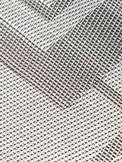 Набор салфеток полимер, 45х30 см, прямоуг, 4 шт, сер, Рамка, Y4-3319