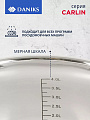 Кастрюля нержавеющая сталь, 4.5 л, крышка стекло, Daniks, Карлин, GS-01332G-22, индукция - фото 4