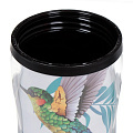 Термокружка пластик, 0.38 л, Daniks, Тропические птицы, колба пластик, YYCF001-14 - фото 3