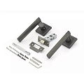 Комплект для двери Фабрика Замков, FZ SET 39L 100, 113467, ручка в комплекте, графит - фото 2