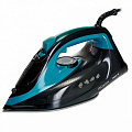 Утюг Delta, DE-3000, 2000 Вт, керамика, вертикальное отпаривание, 1.8 м, черный с бирюзовым