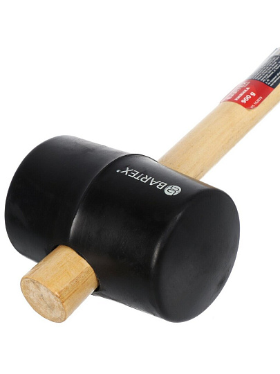 Киянка 900 г, резина, рукоятка дерево, Bartex, Евро, B047/900
