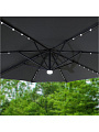 Зонт садовый 3х3 м, серый, с регулировкой высоты и светодиодной подсветкой, Green Days - фото 8