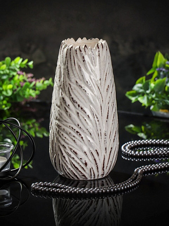 Ваза керамика, настольная, 23х7 см, Милк, Y6-10155