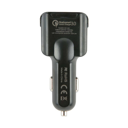 Автомобильное зарядное устройство Red Line, 4 AC4-30, USB 3.0, черное, УТ000015237