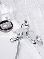 Смеситель для ванны, РМС, короткий излив, с картриджем, хром, SL86-009 - фото 2