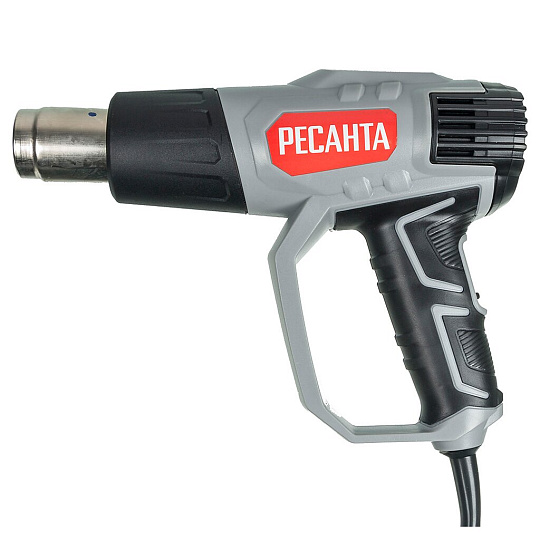 Фен строительный Ресанта, ФЭ-2000К, 2000 Вт, 500 л/мин, 50 °C, 550 °C, 2 скорости, с кейсом, 75/2/1