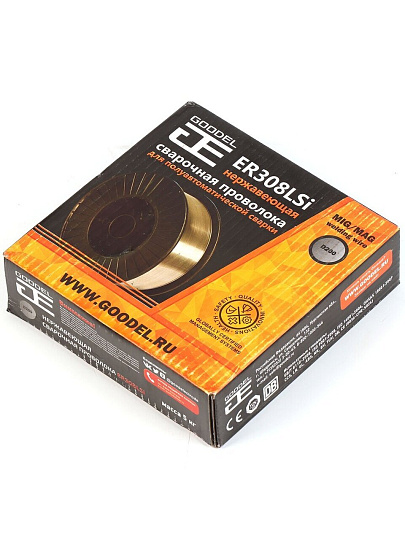 Проволока сварочная Goodel, ER308LSi, нержавеющая сталь, диаметр 1.2 мм, 5 кг, 308D20012J