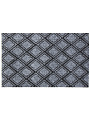 Коврик придверный, 50х80 см, прямоугольный, 100% полиэстер, влаговпитывающий, серый, ромб, Жаккард , HP-3608