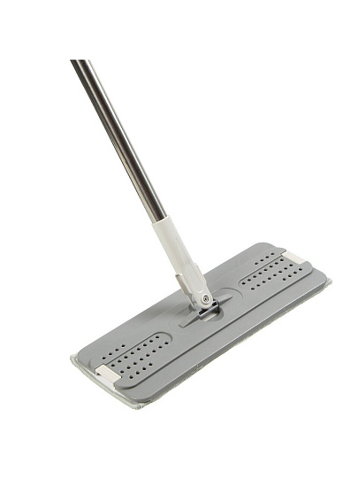 Набор для уборки ведро с отжимом, швабра микрофибра, серый, Марья Искусница, YYS-06