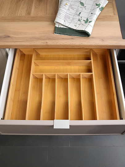 Подставка для столовых приборов, бамбук, прямоугольная, 34.5х50.8х44.5х6.4 см, CT08034B