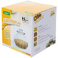 Банка для сыпучих продуктов, стекло, 1.3 л, с крышкой, Тыква, 1187 - фото 2
