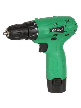Дрель-шуруповерт аккумуляторный, Oasis, 12 В, быстрозажимной патрон, 1 скорость, 1x1.5Ач, коробка, Eco AS-12V